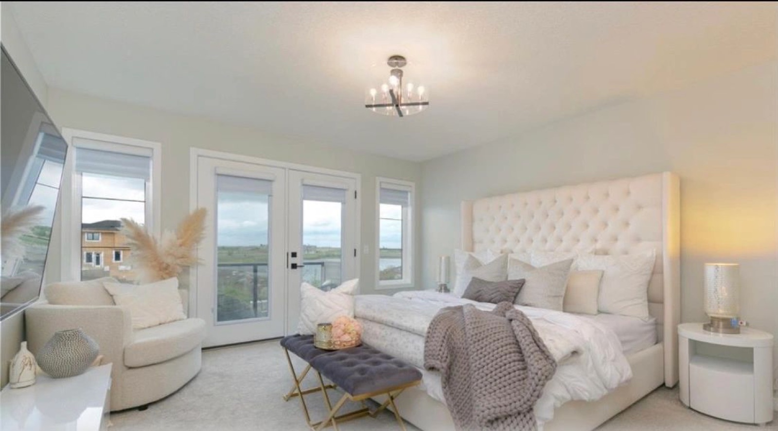 Redesigned primary bedroom